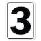 Signmission Sign with Number 3 Heavy-Gauge Aluminum Rust Proof Parking Sign A-1824-22896 - alternate 1